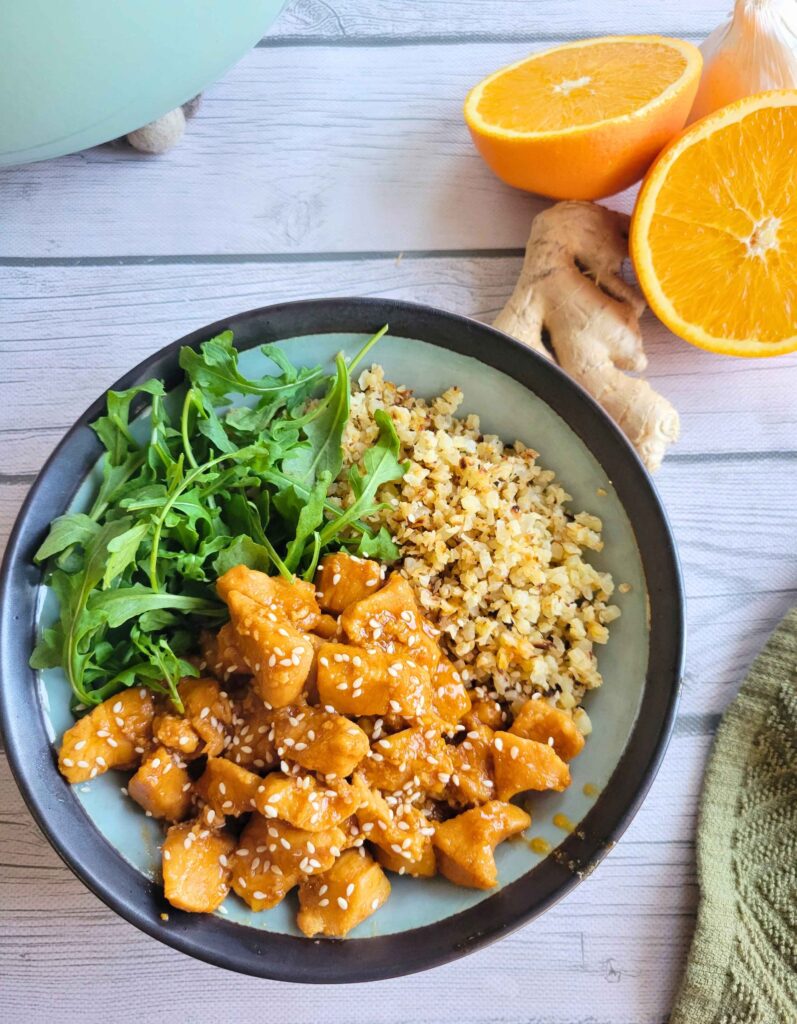 A bowl of this anti-inflammatory dinner ready to serve